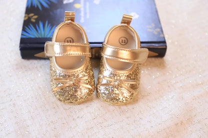 New baby toddler shoes sequin Korean casual fashion front shoes anti-drop shoes