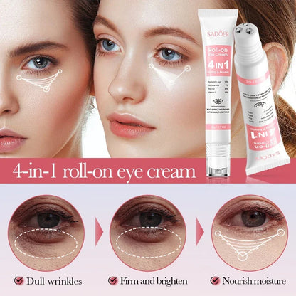 Eye Cream Instant Get Rid Of Puffy Eye Collagen Anti-wrinkle Fade Fine Lines Firm Skin Anti Dark Circle Brighten Eye Care New