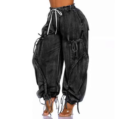 Autumn Fashion Loose Straight Wide Leg Denim Pants