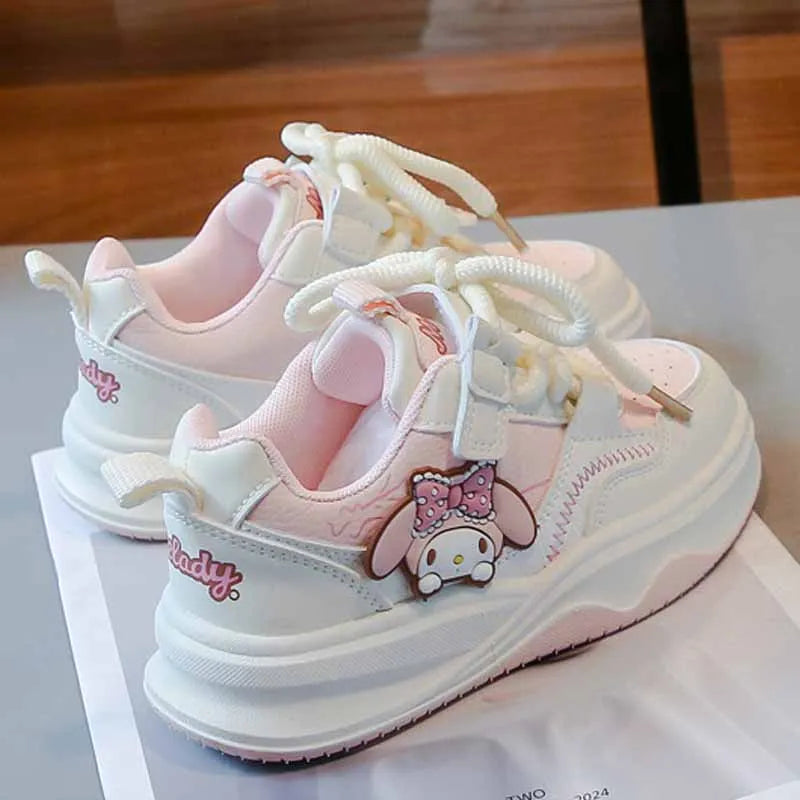 Children's Cute Melody Casual Board Shoes Girl's Cartoon Sneakers