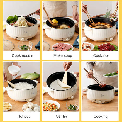 Convenient, Versatile Double Layer Non-Stick Compact Rice Cooker and Hot Pot - Ultimate Multifunctional Cooking Appliance