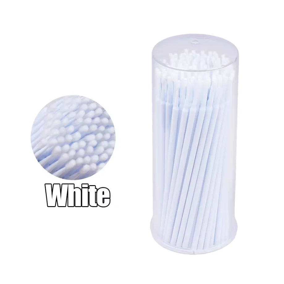 100 Pcs Disposable Handle Microbrush Mascara Wands Micro Brush Applicator Lashes Brushes Eyelash Extension Makeup Tools