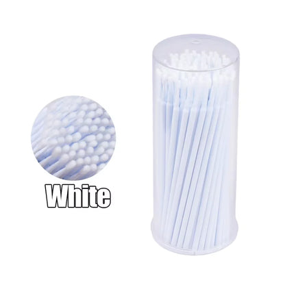 100 Pcs Disposable Handle Microbrush Mascara Wands Micro Brush Applicator Lashes Brushes Eyelash Extension Makeup Tools