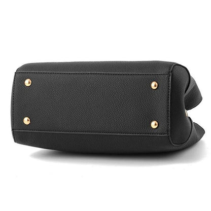 Elegant Bags with flower pendant Office Ladies Totes Pure Handbag for female Crossbody Shoulder Bags