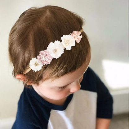 Baby Girl Headband Cute Baby Elastic Hair Band Newborn Head Flower Toddler Photo Props Headband Headwear Kids Accessories