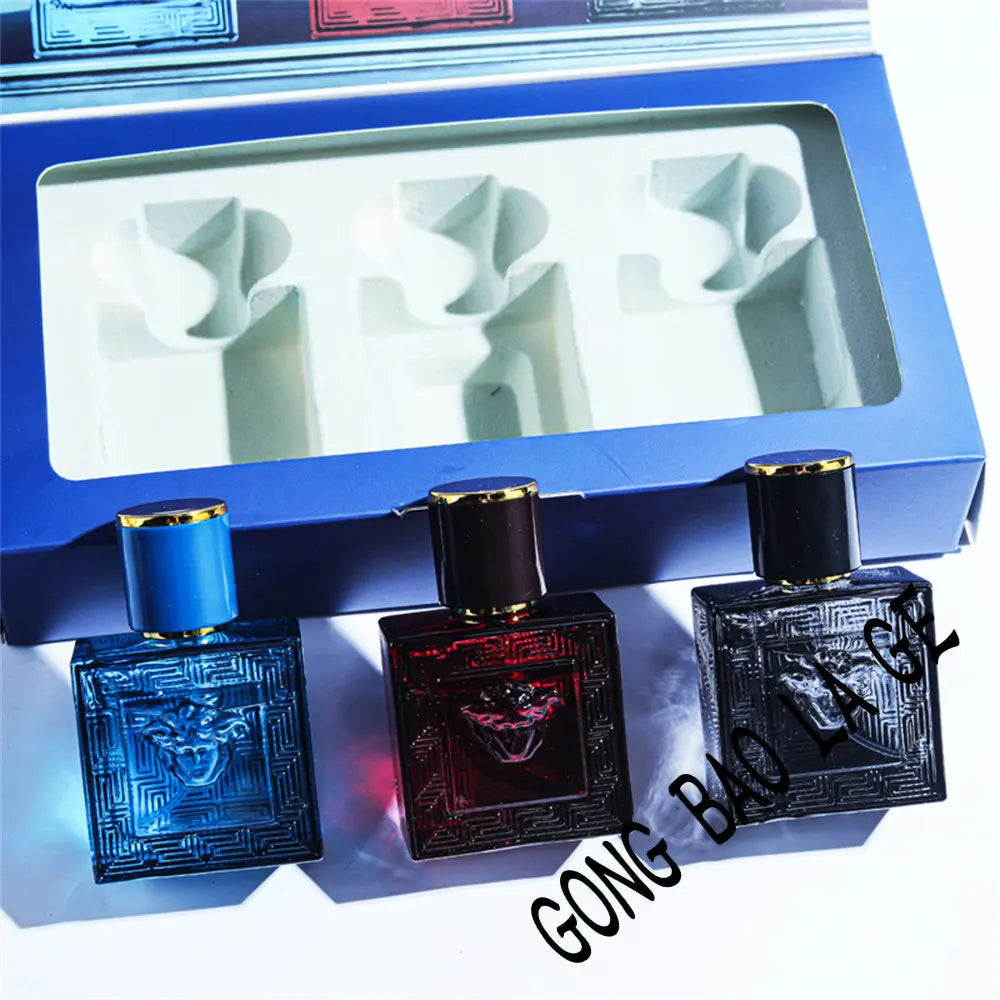 Brand 90ml Men Perfume Gift Box 3pcs Set Charming Man Colognes Lasting Fragrance Attracting Women Perfumes Hombres Originales