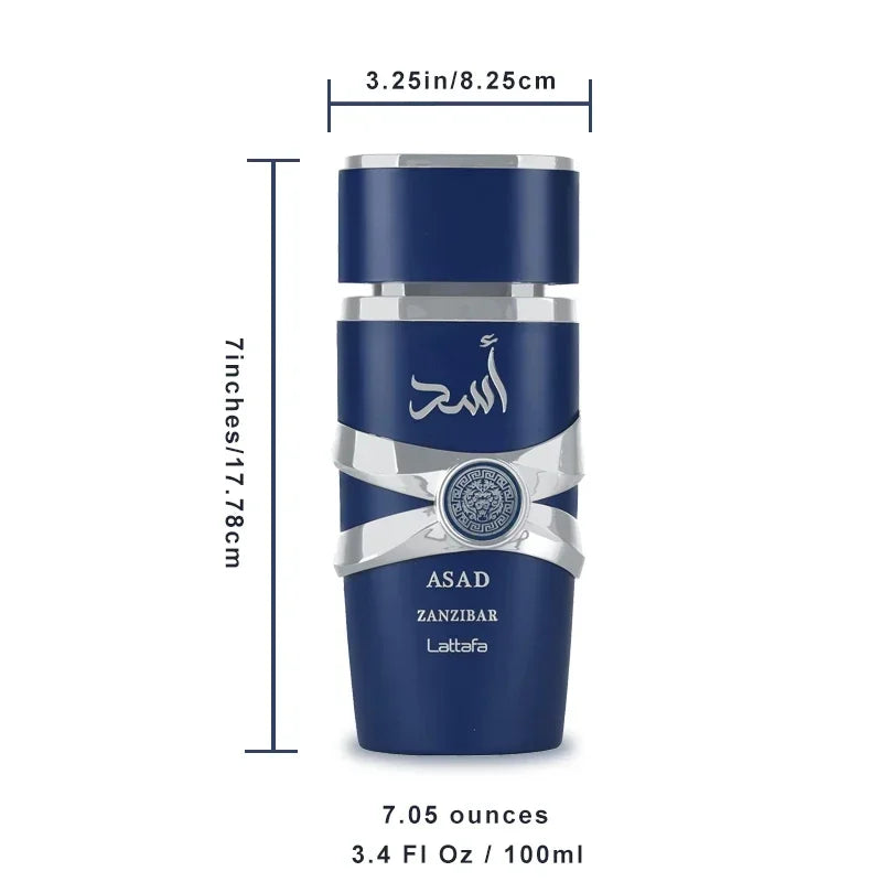 100ml Original Asad Men's Eau De Toilette Spray Long-lasting Fragrance High Quality Unisex