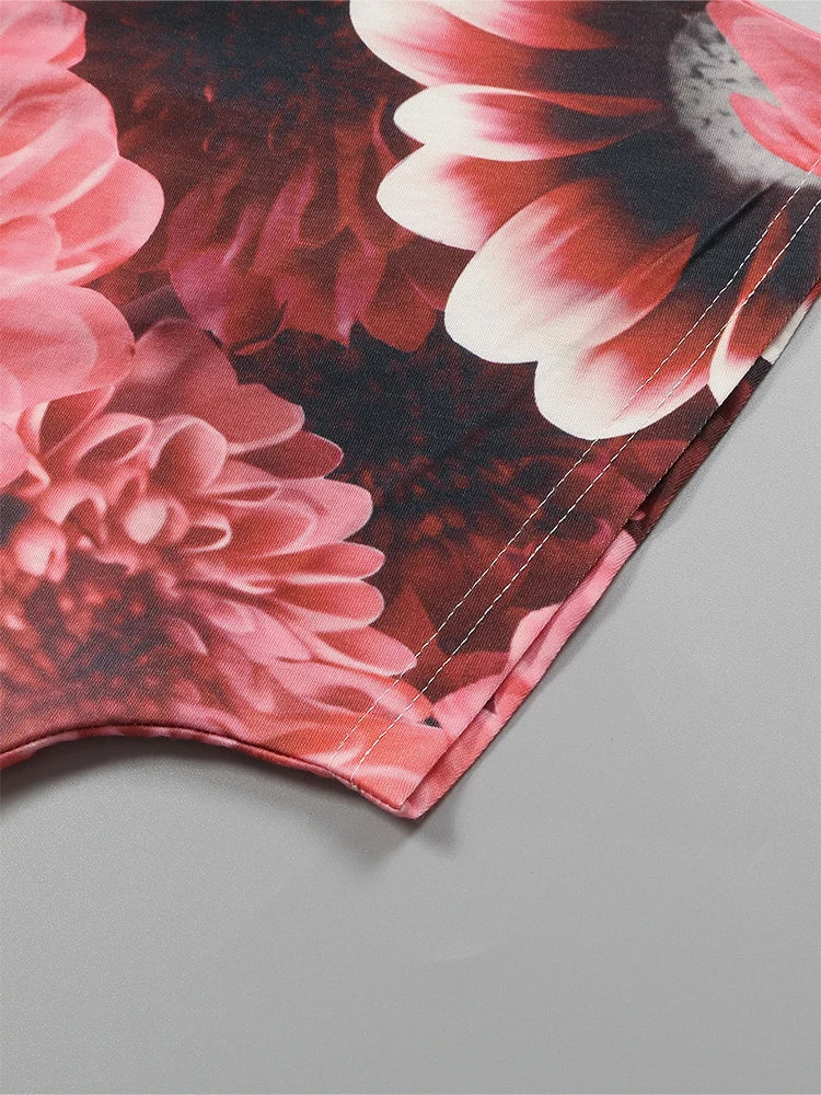 Women's V Neck Short Sleeve T Shirt Round Neck Pullover Casual Printed Pattern