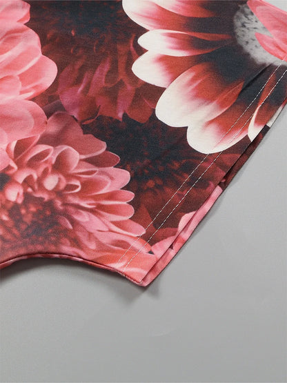 Women's V Neck Short Sleeve T Shirt Round Neck Pullover Casual Printed Pattern