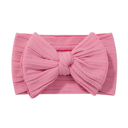 1pcs Newborn Baby Headband for Girls Elastic Knit Children Turban Baby Bows Soft Nylon Kids Headwear Hair Accessories Wholesale