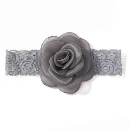 1Pc Baby Nylon Headscarf Astique Suitable Newborn Girl Flower Handmade Headband Elastic Hairband Turban Toddler Hair Accessories