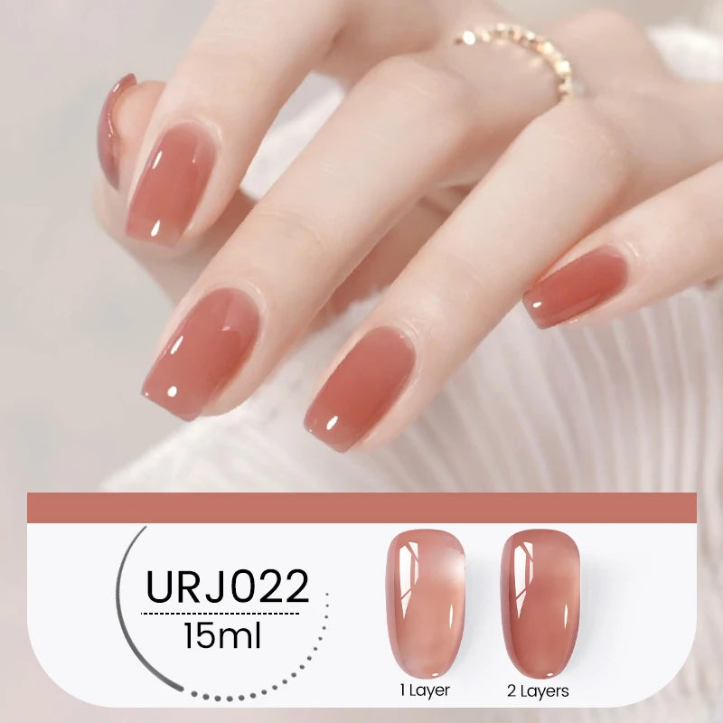 UR SUGAR 15ml Winter Brown Bright Color Gel Gel Varnishes All For Nails Soak Off UV LED Semi Permanent Nail Art Long Lasting Gel
