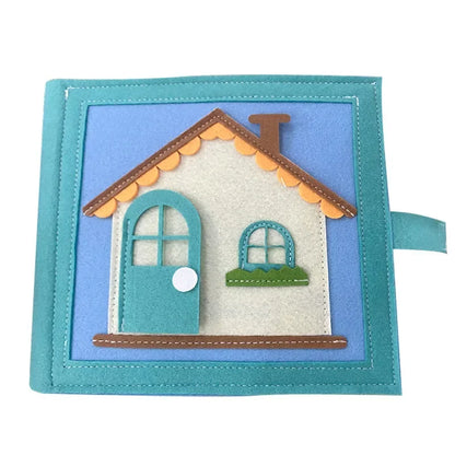 Toddlers Montessori Toys Busy Board Farm Animal Scene Storytelling Activity Toy Quiet Book Felt Activity Educational Sensory Toy