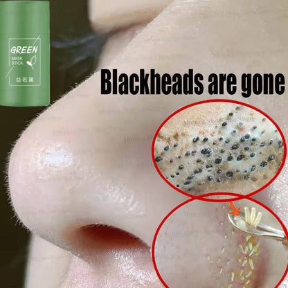 Original Green Tea Deep Remove Blackheads Acne Mud Mask Stick Shrink Pores Dispel Acne Cream Treat Pimple Korean Clean Skin Care
