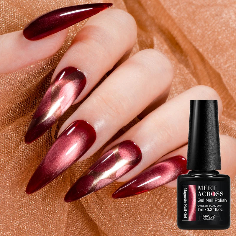 Cat Eye Gel Polish With Nail Magnet Tools Flexible Iron Wire For Creating Heart Shapes On Nails Nail Art nail supplies iman