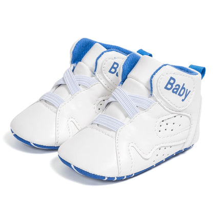 Meckior New Classic Basketball Baby Shoes 3 Colors High Top Casual Shoes Sneakers Soft Sole Anti-slip Infant First Toddler Shoes