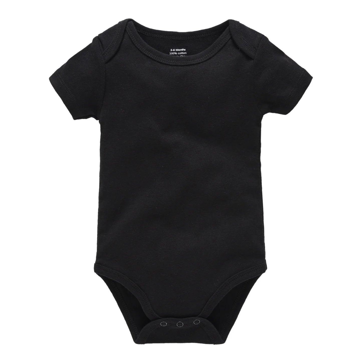 1/3Pcs Baby Boys Clothes 100%Cotton Solid Black Short Sleeve Blank Baby Bodysuits body bebe  Newborn Jumpsuit Plain 0-24 Months