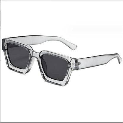 White glasses, women's and men's sunglasses, summer sunshade, windproof, and color changing glasses