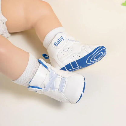 Meckior New Classic Basketball Baby Shoes 3 Colors High Top Casual Shoes Sneakers Soft Sole Anti-slip Infant First Toddler Shoes