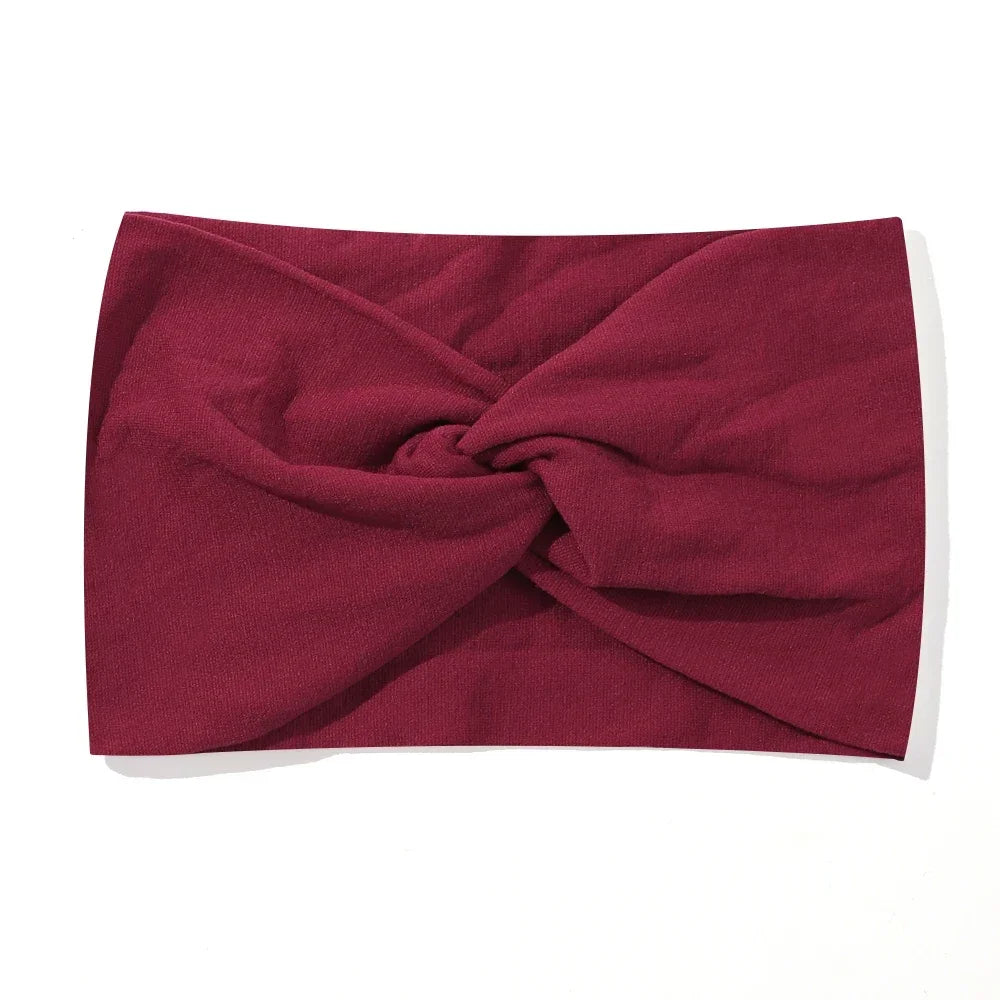 1Pc Soft Nylon Headscarf Astique Suitable for Newborn Baby Girl Flower Headband Elastic Hairband Turban Toddler Hair Accessories