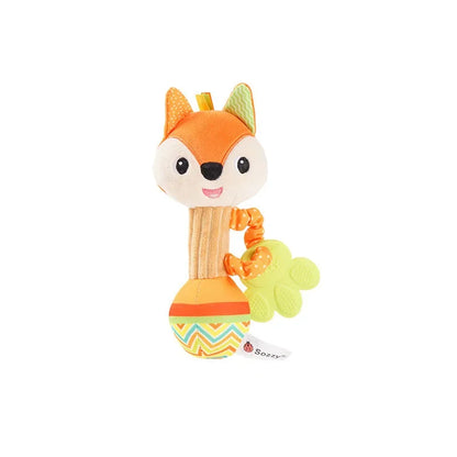 Baby Rattles Soft Stuffed Animal Rattle Hand Grip Baby Toys Shaker Crinkle Squeaky Sensory Soothing Toys Toddler Gifts