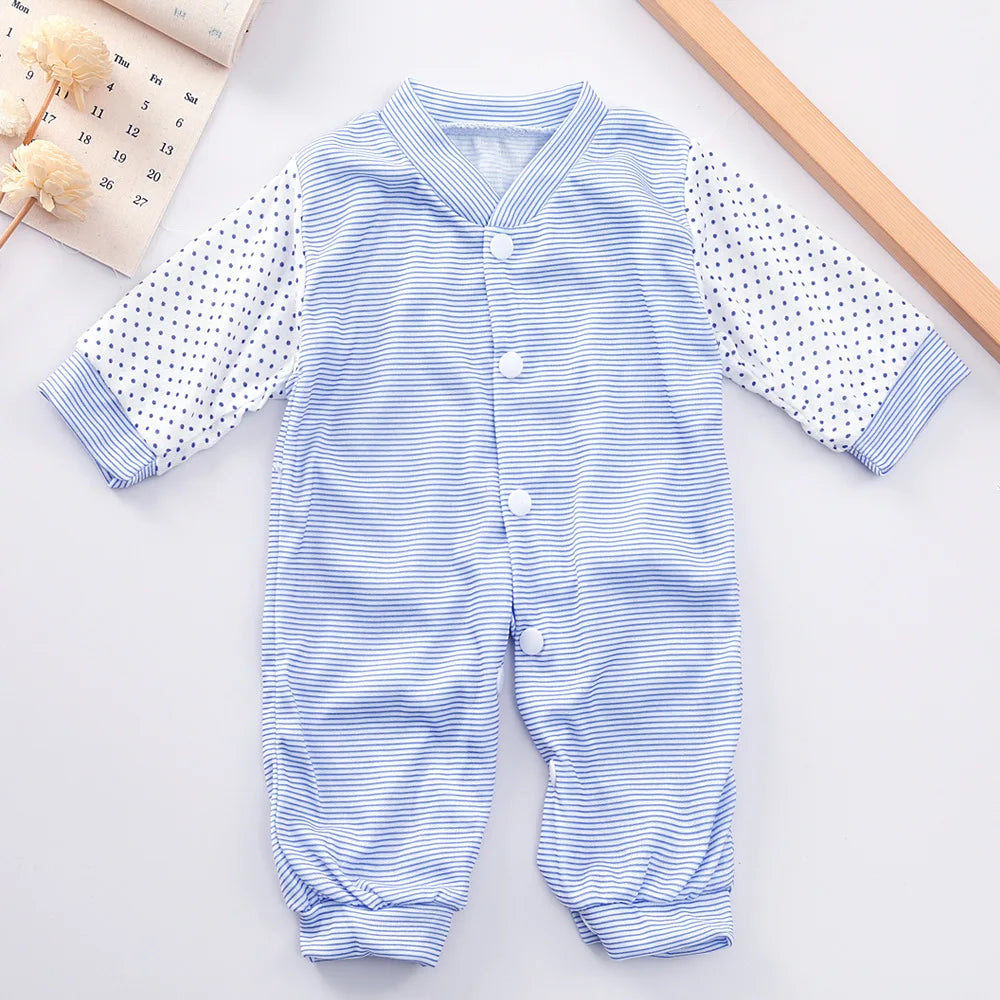 New In Spring Summer Newborn Girl Boy Clothes 0 To 3 Months Cartoon Cute Print Soft Tops Jumpsuit Baby Items 8Piece Sets BC300