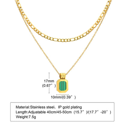 Gold Plated Lariat Necklace for Women, Double Laryered Long Chain Drop Pendant Choker Necklaces Fashion Gifts