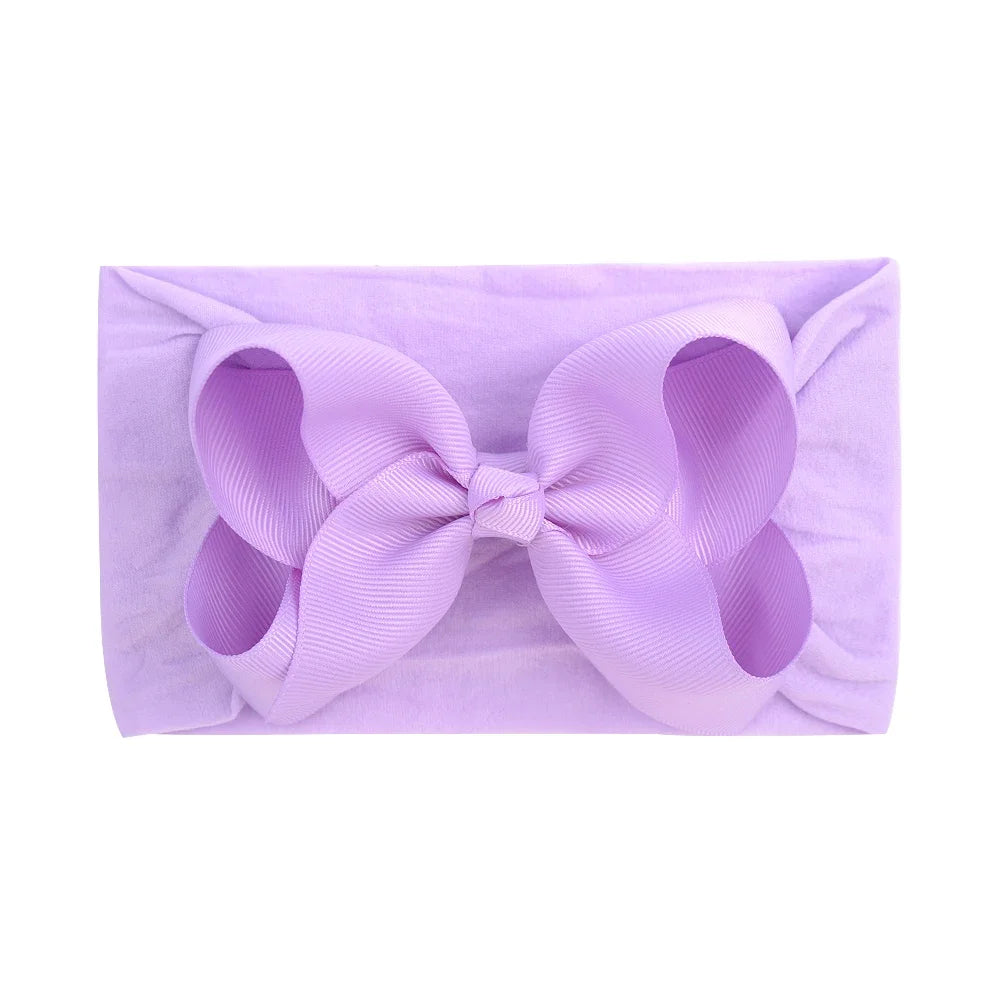 1Pc Headband Nylon Infants Toddlers Elastic Hair Band for Newborn Girl Princess Bowknot Cute Baby Hair Accessories Wholesale