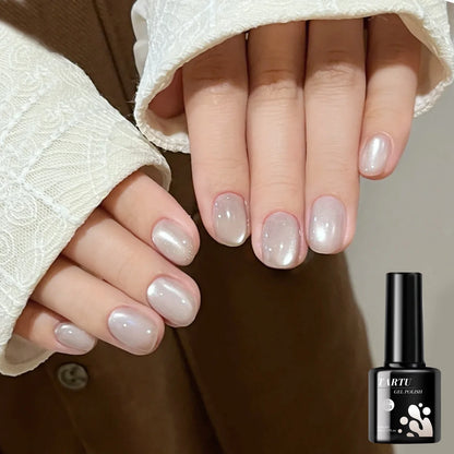 8ML Magnetic Cat Eye Gel Nail Polish Crystal Glassy Romantic Soak Off UV LED Gel Moonlight for Holiday DIY Art Party Birthday