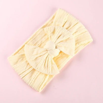 1pcs Bow Baby Head Band for Children Print Baby Headbands Newborn Cable Headband Turban Kids Headwear Baby Hair Accessories Girl