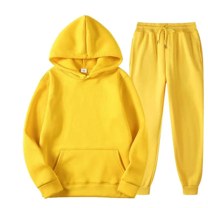 Hoodies Pants Autumn Winter Hooded Sweatshirt Sweatpants Hoodie Pant Hoody Pullover Female Suit