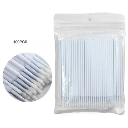 100 Pcs Disposable Handle Microbrush Mascara Wands Micro Brush Applicator Lashes Brushes Eyelash Extension Makeup Tools
