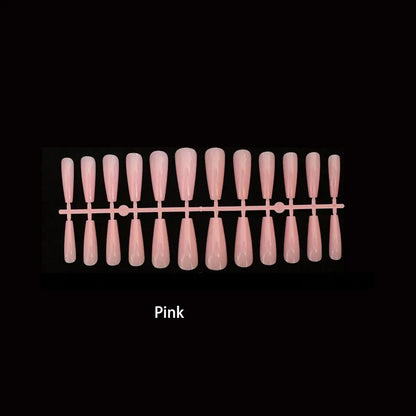 Press on Nails Long Ballet Nails Fashion Valentine's Day Rhinestone Wearable Fake Nails Manicure Tool Full Cover False Nail