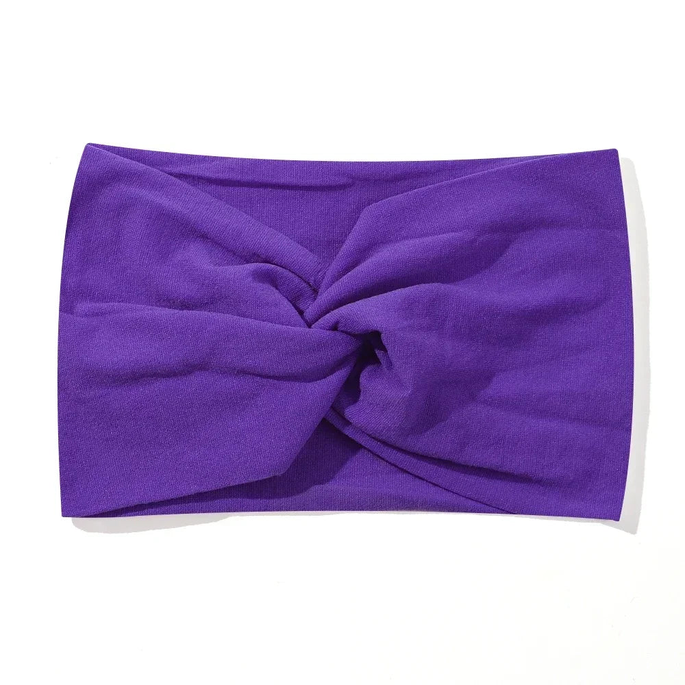 1Pc Soft Nylon Headscarf Astique Suitable for Newborn Baby Girl Flower Headband Elastic Hairband Turban Toddler Hair Accessories