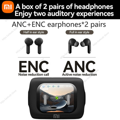 New Wireless Earphones 5.4 Smart Touch Screen Headset