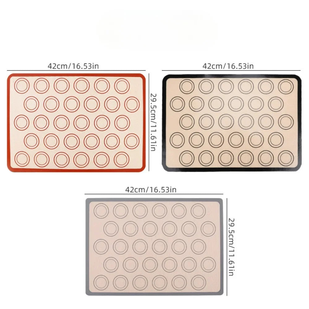 2025 1Pcs HOT SALE NEW Silicone Macaron Baking Mat - for Bake Pans - Macaroon/Pastry/Cookie Making - Professional Grade Nonstick