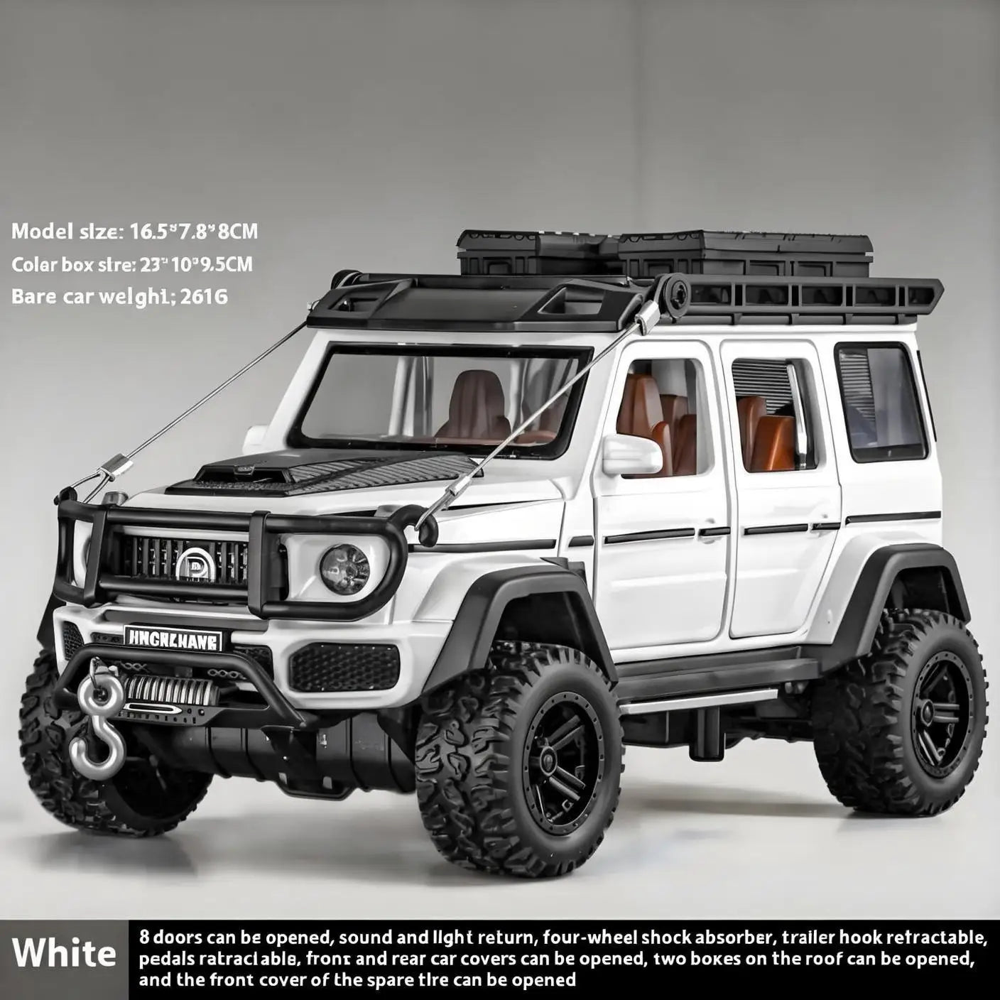 1:32 Mercedes Benz BRABUS G550 Modified 4*4 Off Road SUV Alloy