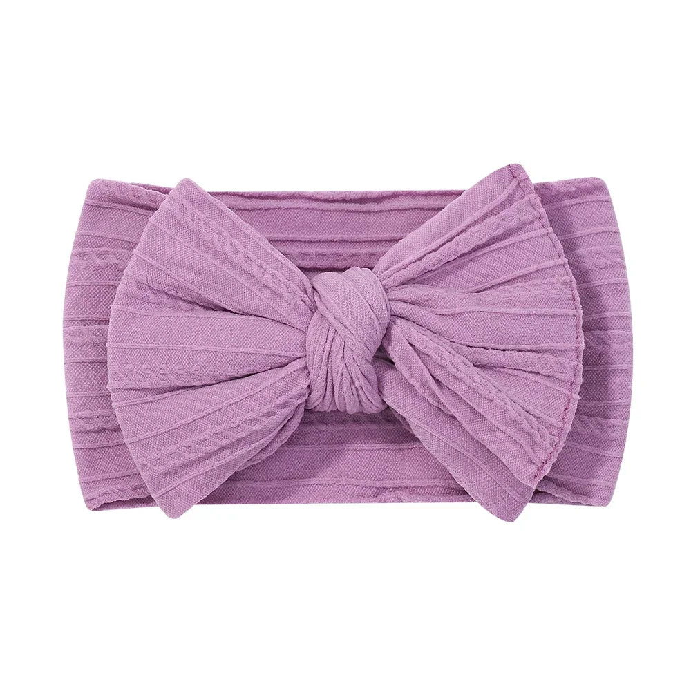 1pcs Newborn Baby Headband for Girls Elastic Knit Children Turban Baby Bows Soft Nylon Kids Headwear Hair Accessories Wholesale
