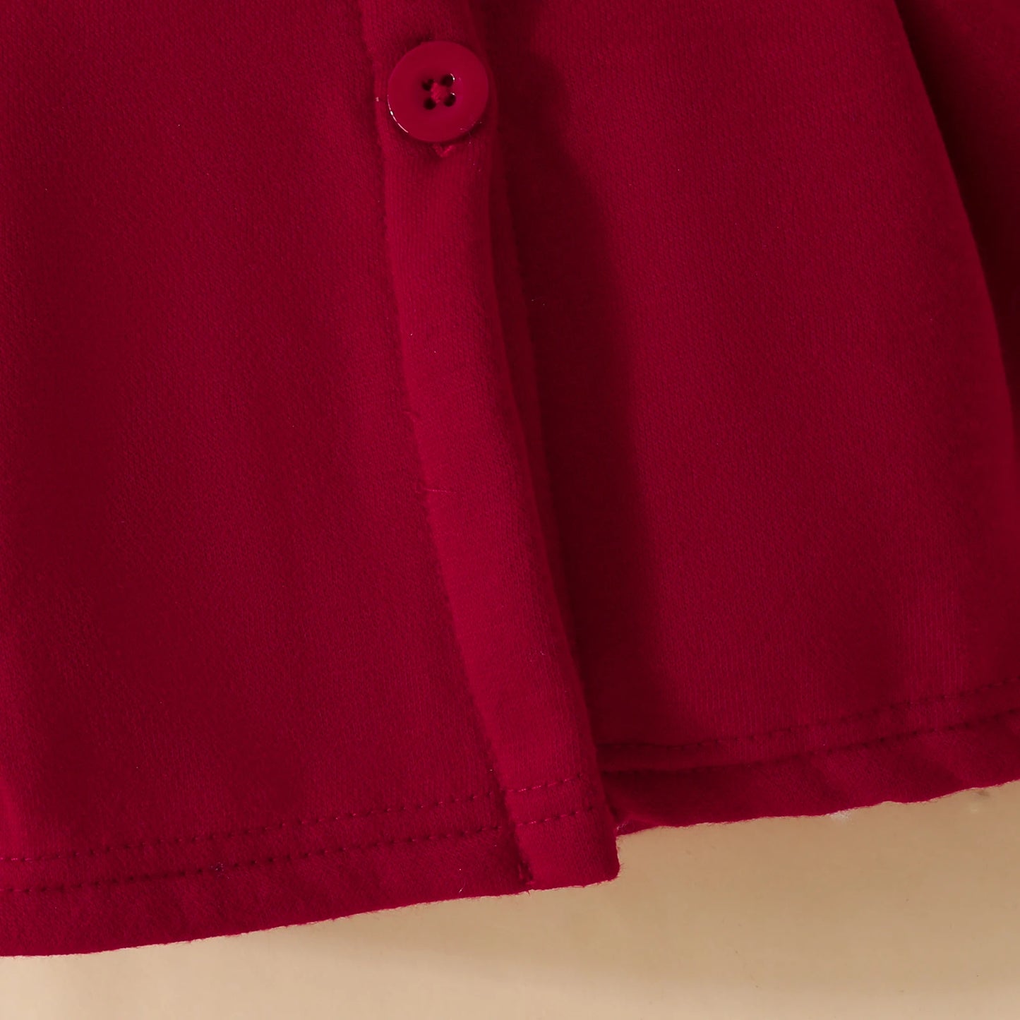 Baby Girl Ruffled Long Sleeve Fleece Hooded Single Breasted CoatKids Clothes