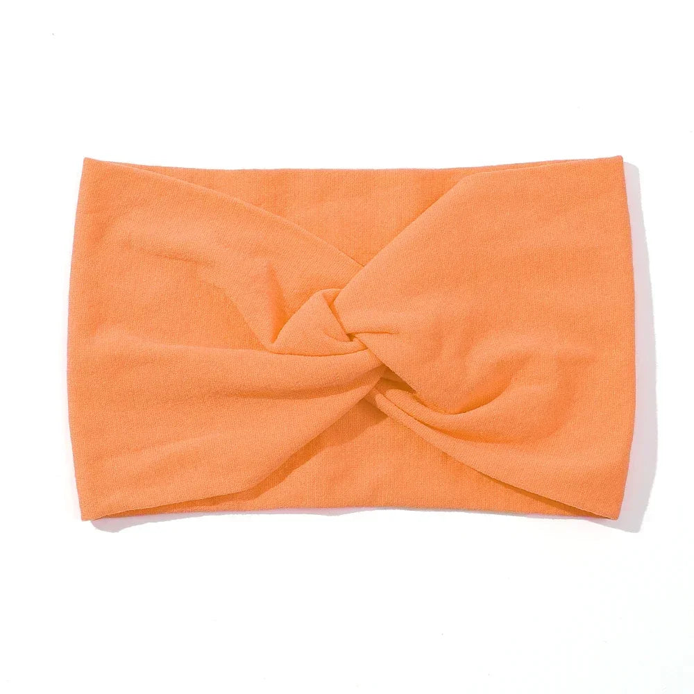 1Pc Soft Nylon Headscarf Astique Suitable for Newborn Baby Girl Flower Headband Elastic Hairband Turban Toddler Hair Accessories