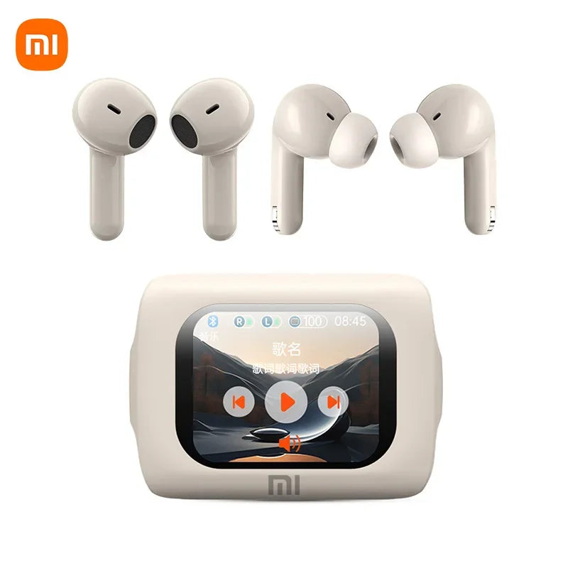 New Wireless Earphones 5.4 Smart Touch Screen Headset