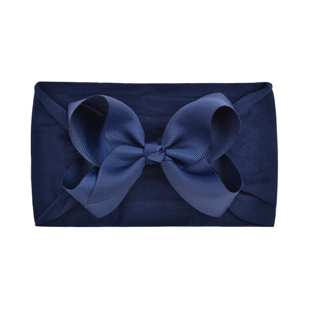 1Pc Headband Nylon Infants Toddlers Elastic Hair Band for Newborn Girl Princess Bowknot Cute Baby Hair Accessories Wholesale