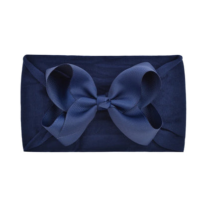 1Pc Headband Nylon Infants Toddlers Elastic Hair Band for Newborn Girl Princess Bowknot Cute Baby Hair Accessories Wholesale