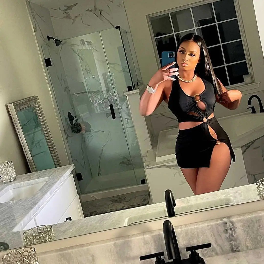 Halter Sexy Slim Women's Dress Sleeveless Backless High Split