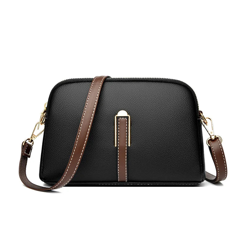 Genuine Leather Shoulder bag Women Handbag Designer Cowhide Flap Bag