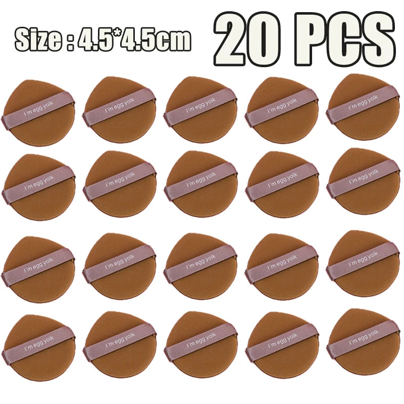 1-20pcs Sponge Air Cushion Cosmetic Puff Double Side