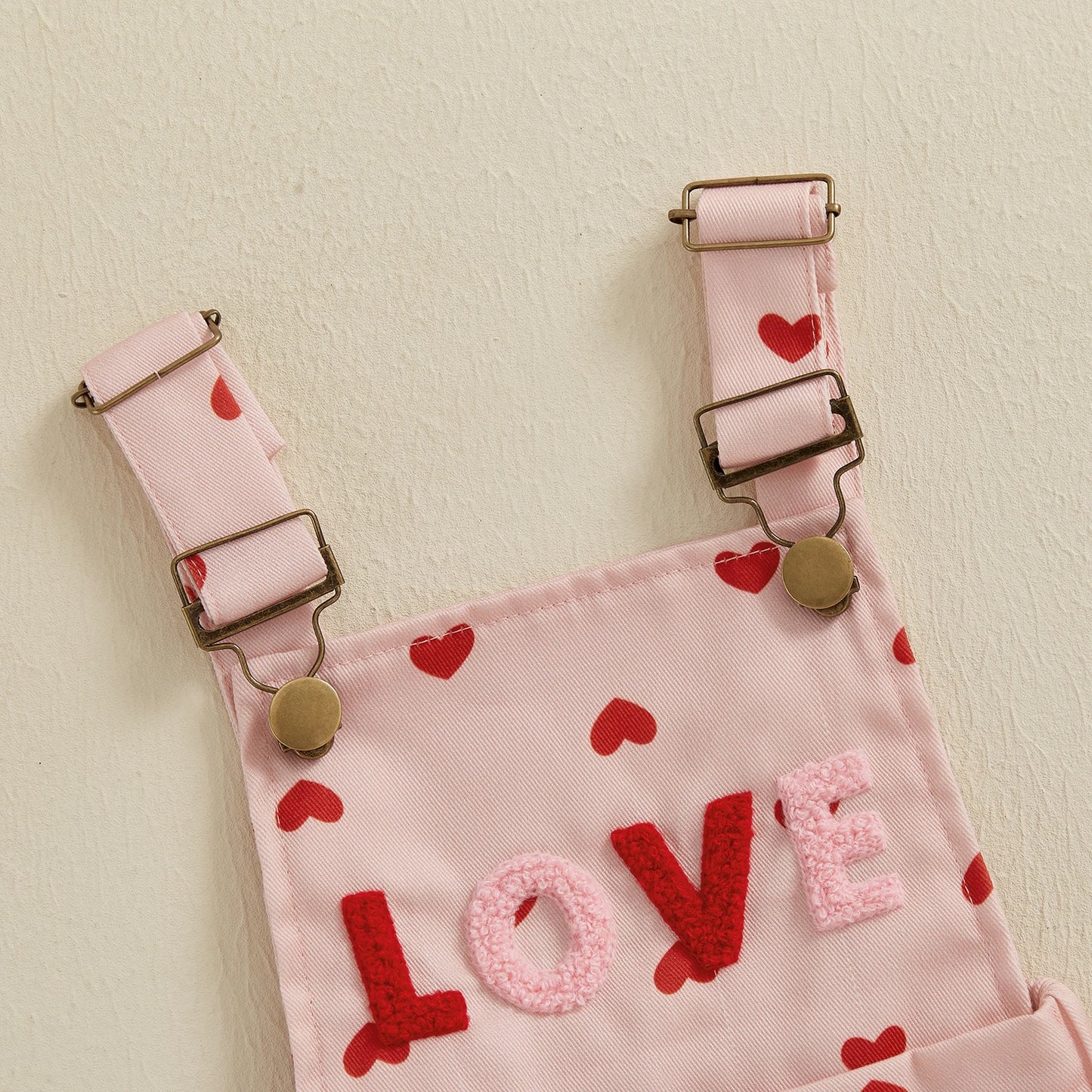Sweet Kids Girls Suspender Jumpsuit Romper Princess Heart Print Letter Embroidery Toddler Overalls Shorts Playsuits