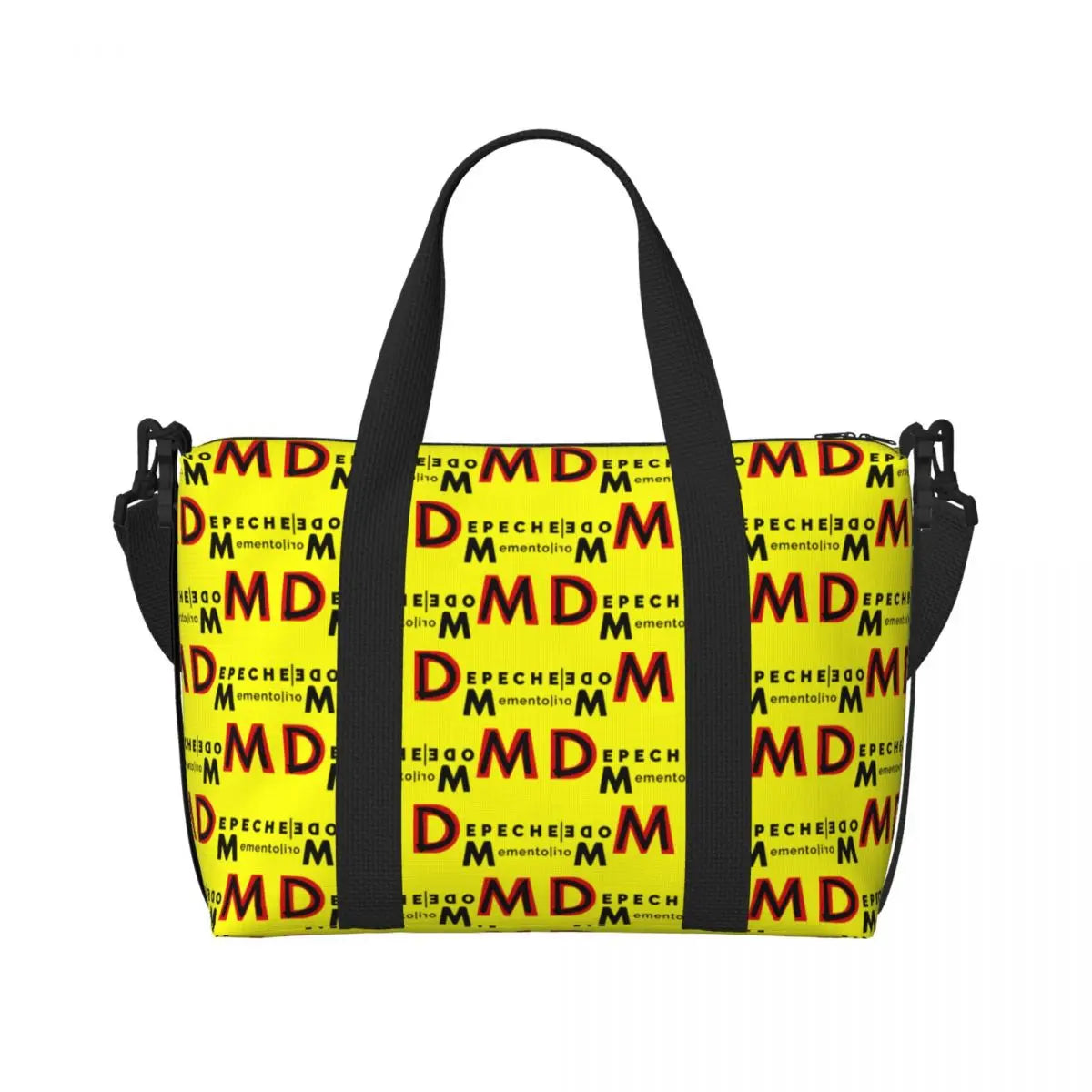 Custom Depeche Cool Mode Tote Bag Women Big Capacity DM Gym Beach Travel Bags