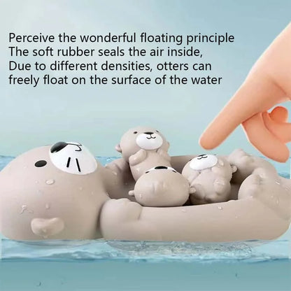 1pc children's floating animal otter sealed floating water play toy