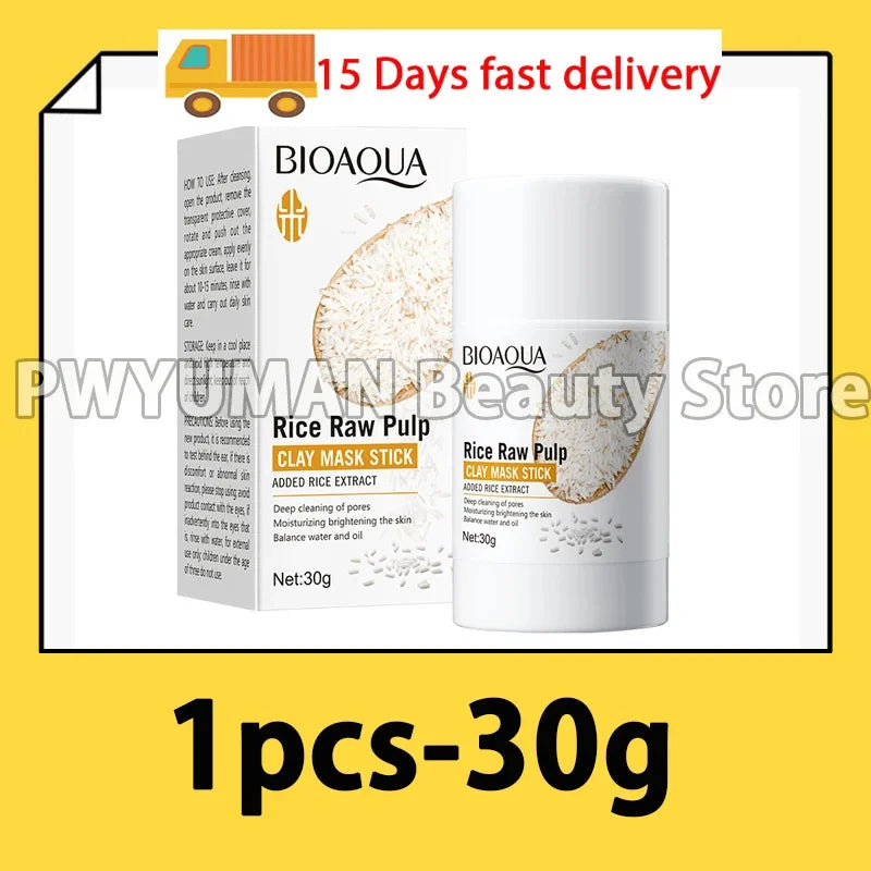 Facial Remove Blackhead Rice Solid Mask Acne Blemish Black Dots Clean Face Shrink Pores Stick Cream Brighten Korean Skincare New